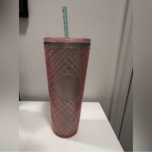 🩷💚 NWT! STARBUCKS Pink Pearl Jeweled Venti Tumbler